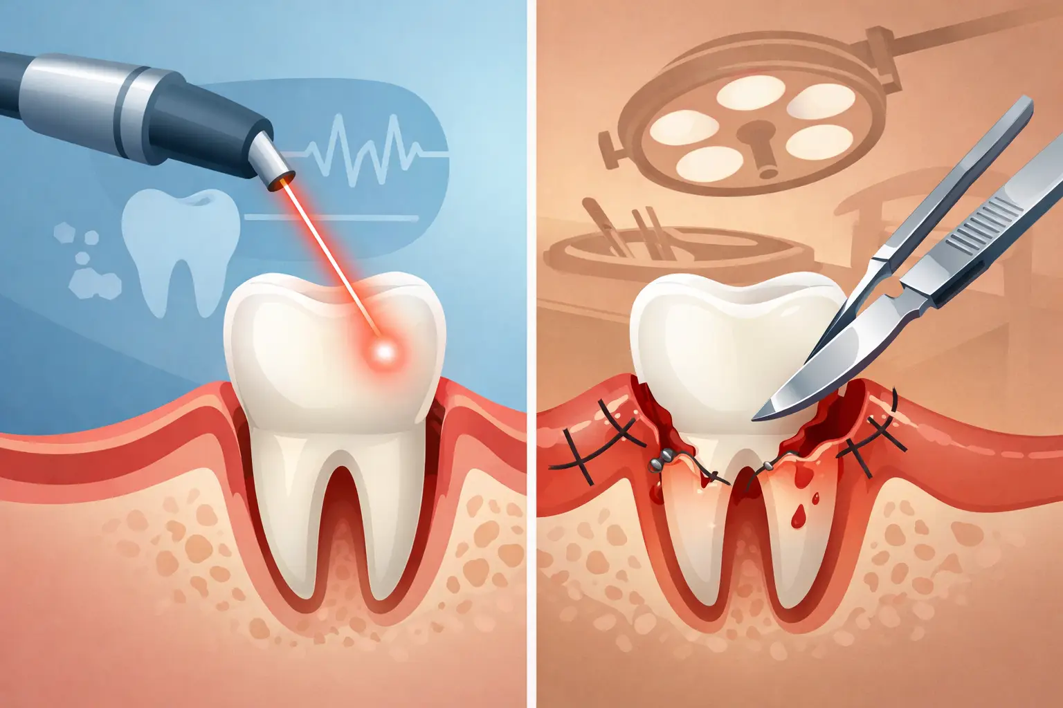 LANAP Versus Traditional Gum Surgery Compared